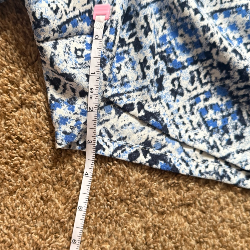 GAP Blue and White Sleeveless V-Neck Midi Romper - Picture 10 of 11